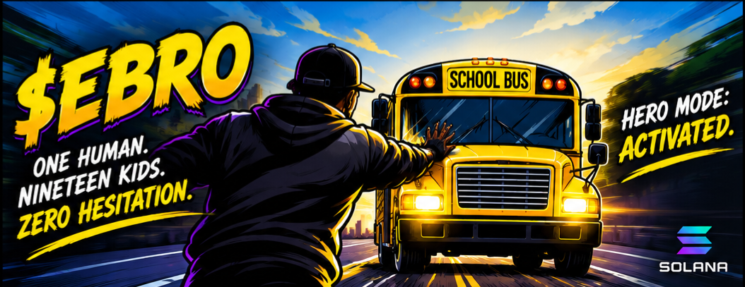Comic illustration of a hero stopping a runaway school bus